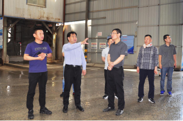 山东省生态环境厅政策法规处处长到总公司商混生产基地检查指导工作